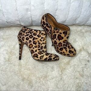 Aldo hair calf’s leopard print Bootie size 38